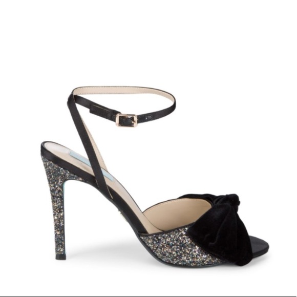 NWT Betsey Johnson Jilly glitter heels - Picture 5 of 7